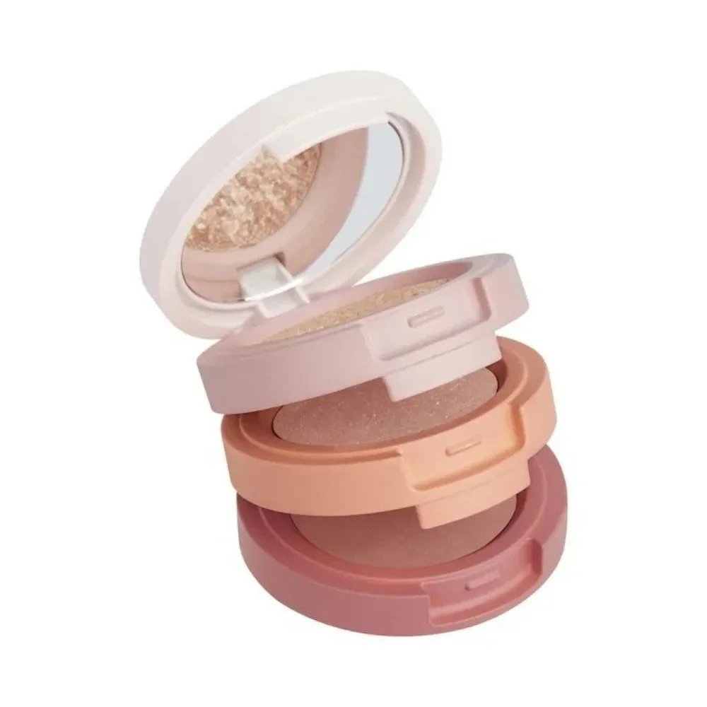 🆕 Kaja Eye Bento Bouncy Eyeshadow Trio in Peach Madeline
